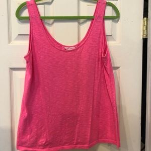 Lilly Pulitzer Plain Hot Pink Tank Top